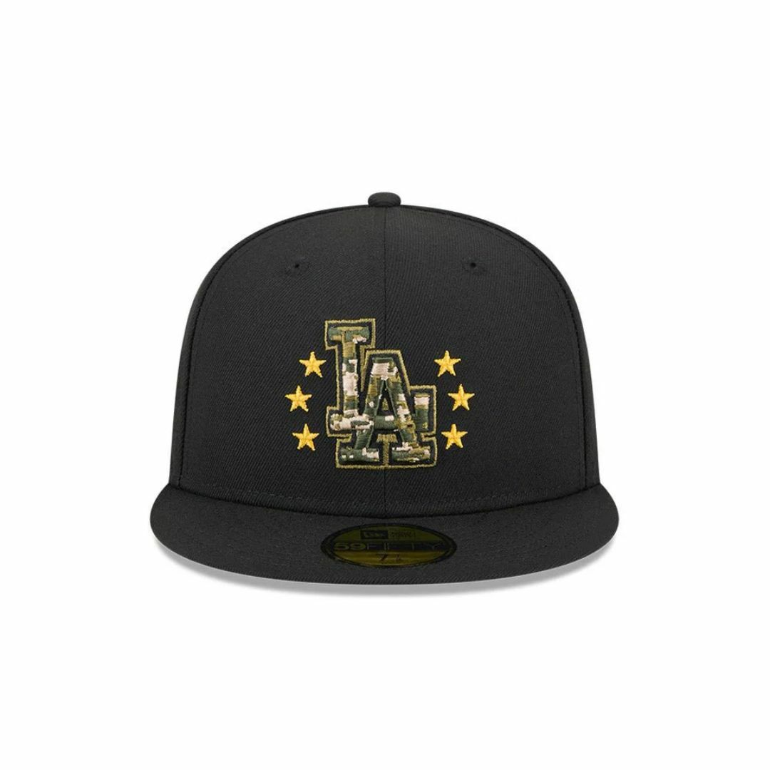 ドジャース 2024軍隊記念日 59FIFTY キャップ 7 3/8 サイン刺繍