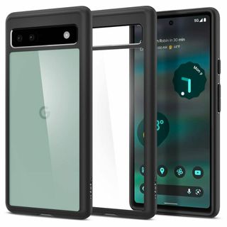 【色: マット・ブラック】Spigen Pixel6a ケース クリア TPU (その他)