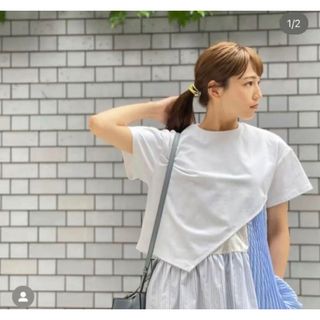 エレンディーク(ELENDEEK)の【美品】elendeek ヘムフレアプリーツカットソーセット　フリー　半袖(Tシャツ(半袖/袖なし))