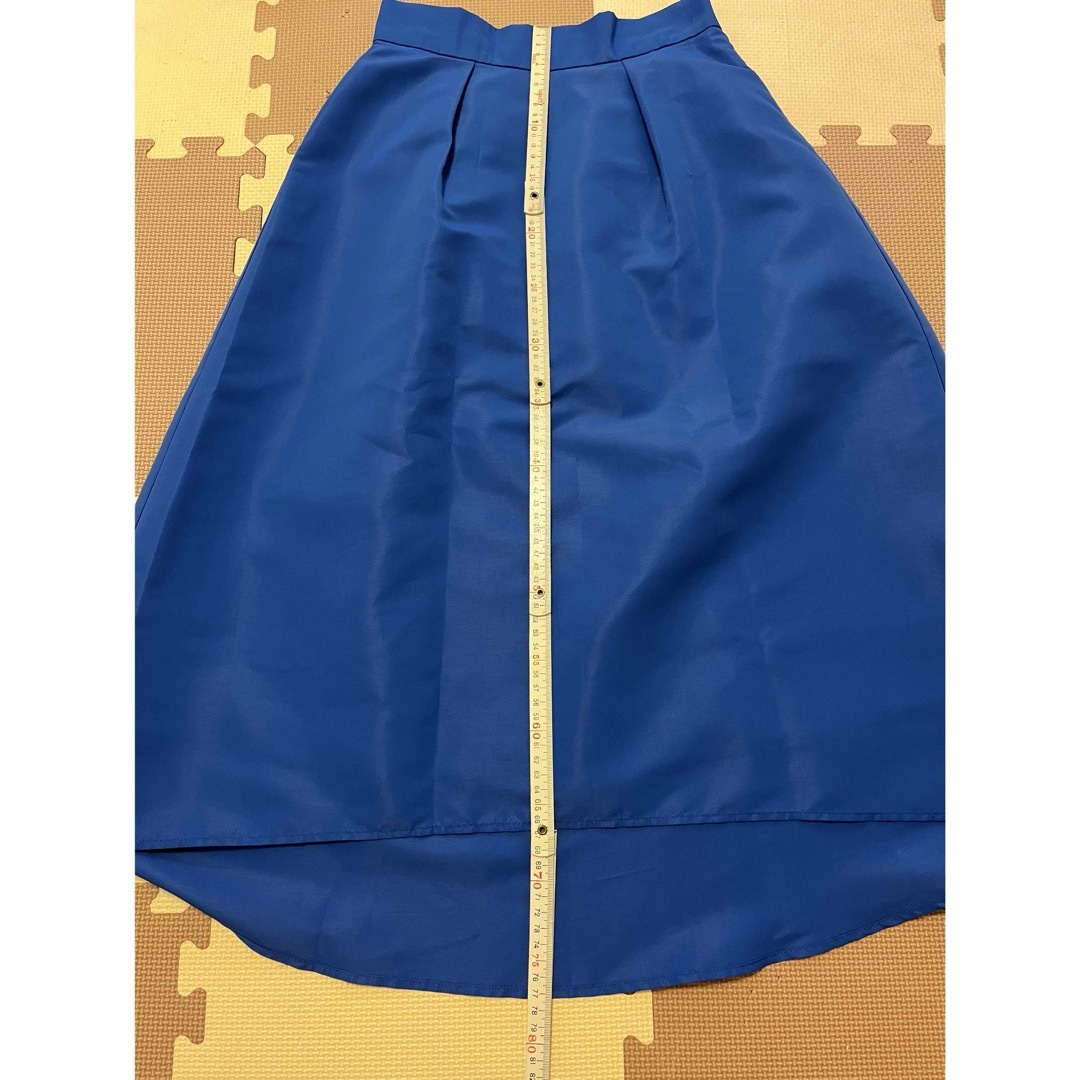 B:MING LIFE STORE by BEAMS(ビーミング ライフストア バイ ビームス)のB：MING BEAMS フレアスカート　ベルトリボン　Sサイズ　青　ブルー レディースのスカート(ロングスカート)の商品写真