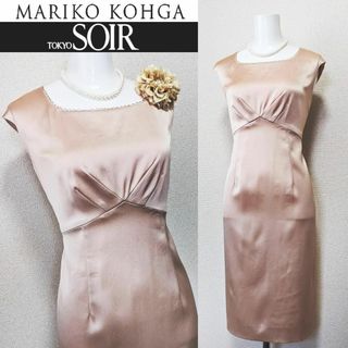 マリココウガ(Mariko Kohga)の⁑【訳あり美品】マリココウガ　東京ソワール　フレアスリーブワンピース(スーツ)