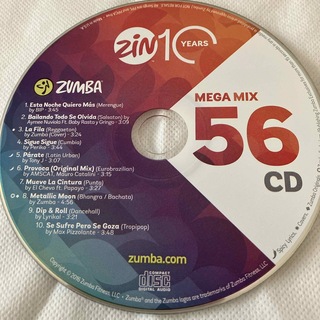 ズンバ(Zumba)のZUMBA メガMIX56(トレーニング用品)