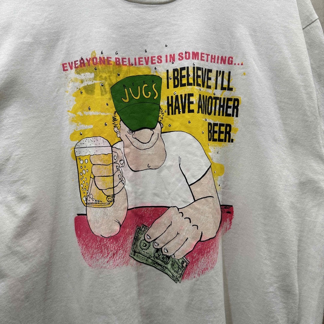 USA製80sビンテージ古着 ビール BEER Tシャツ メンズのトップス(Tシャツ/カットソー(半袖/袖なし))の商品写真
