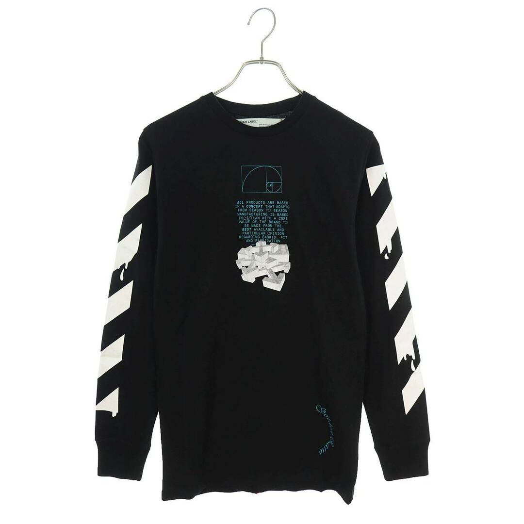 OFF-WHITE(オフホワイト)のオフホワイト  OMAB001R20185005 バックアロー長袖カットソー メンズ XS メンズのトップス(Tシャツ/カットソー(七分/長袖))の商品写真