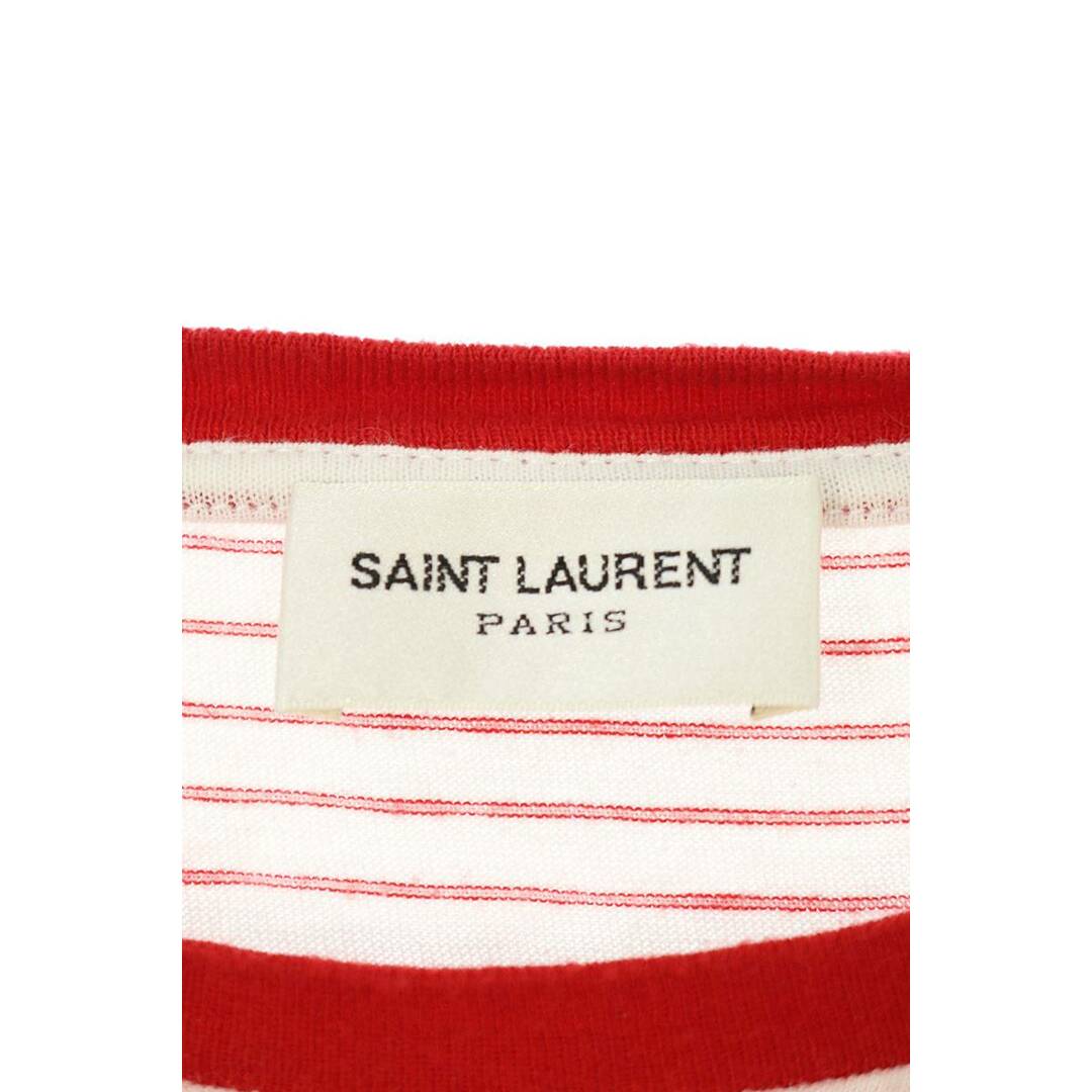 Saint Laurent(サンローラン)のサンローランパリ  409875 Y2OU1 ボーダーTシャツ メンズ S メンズのトップス(Tシャツ/カットソー(半袖/袖なし))の商品写真