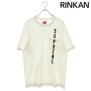 シュプリーム(Supreme)のシュプリーム  20SS  Contrast Stitch Pocket Tee ロゴプリントステッチポケットTシャツ メンズ L(Tシャツ/カットソー(半袖/袖なし))