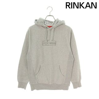 シュプリーム(Supreme)のシュプリーム  11SS  KAWS Chalk Logo Hooded Sweatshirt カウズチョークボックスロゴプルオーバーパーカー メンズ M(パーカー)