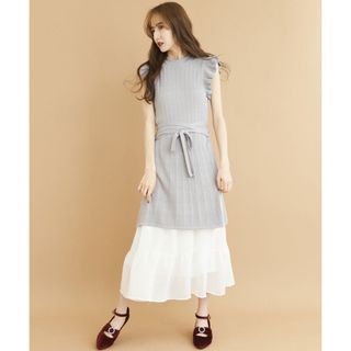 titty&co. シフォンスカート付クロスニットセットアップ