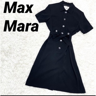 マックスマーラ(Max Mara)のmax mara 白タグ　ワンピース(ひざ丈ワンピース)