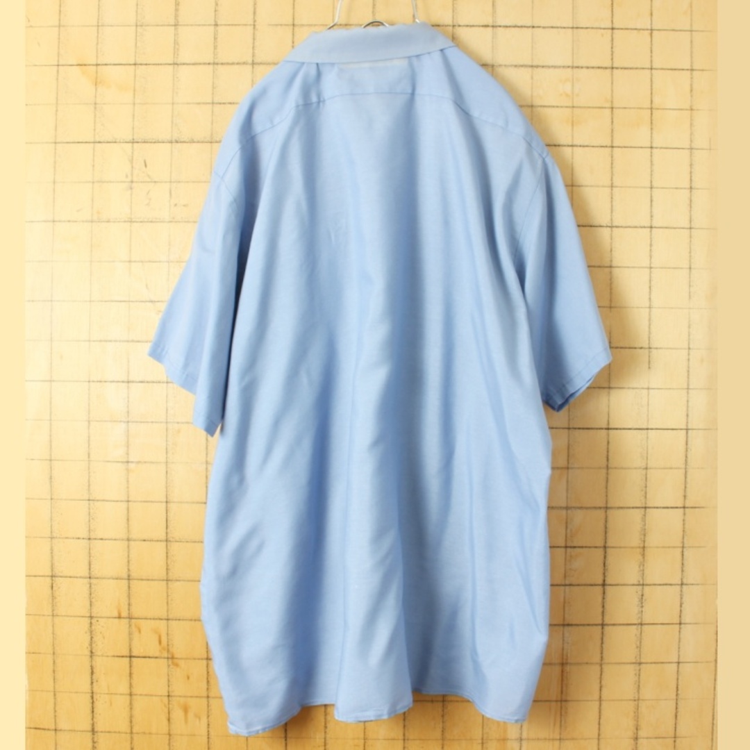Wrangler(ラングラー)のUSA製 RED KAP チェーンステッチワークシャツ ブルーXL半袖 ss86 メンズのトップス(シャツ)の商品写真