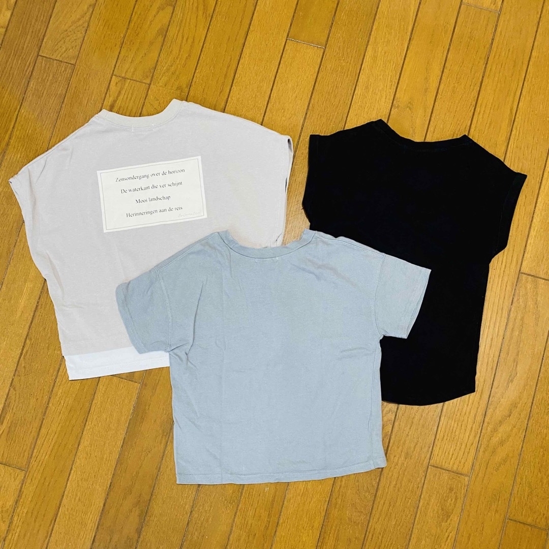 キッズ　Tシャツ　半袖　130cm   3枚セット キッズ/ベビー/マタニティのキッズ服女の子用(90cm~)(Tシャツ/カットソー)の商品写真