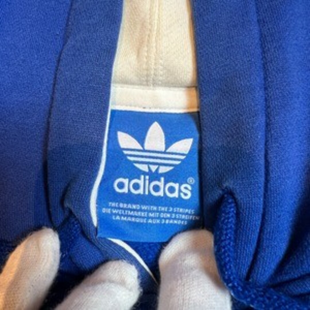 adidas(アディダス)のアディダスオリジナルス フードパーカー ブルー メンズ M メンズのトップス(パーカー)の商品写真