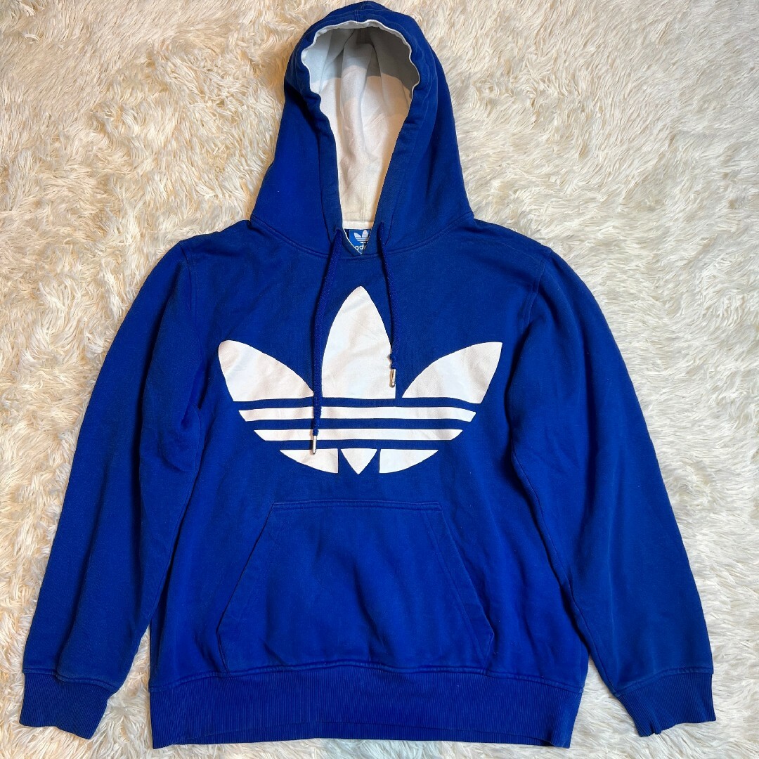 adidas(アディダス)のアディダスオリジナルス フードパーカー ブルー メンズ M メンズのトップス(パーカー)の商品写真