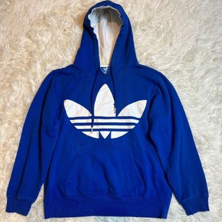 アディダス(adidas)のアディダスオリジナルス フードパーカー ブルー メンズ M(パーカー)