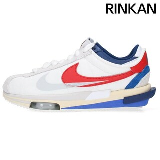 ナイキ(NIKE)のナイキ ×サカイ Sacai  ZOOM CORTEZ 'White and University Red' DQ0581-100 ズームコルテッツスニーカー メンズ 26.5cm(スニーカー)