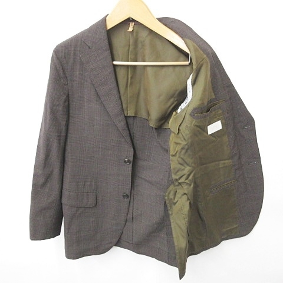 EDIFICE(エディフィス)のエディフィス ロロピアーナ スーツ ジャケット パンツ ウール ブラウン 46 メンズのスーツ(スーツジャケット)の商品写真