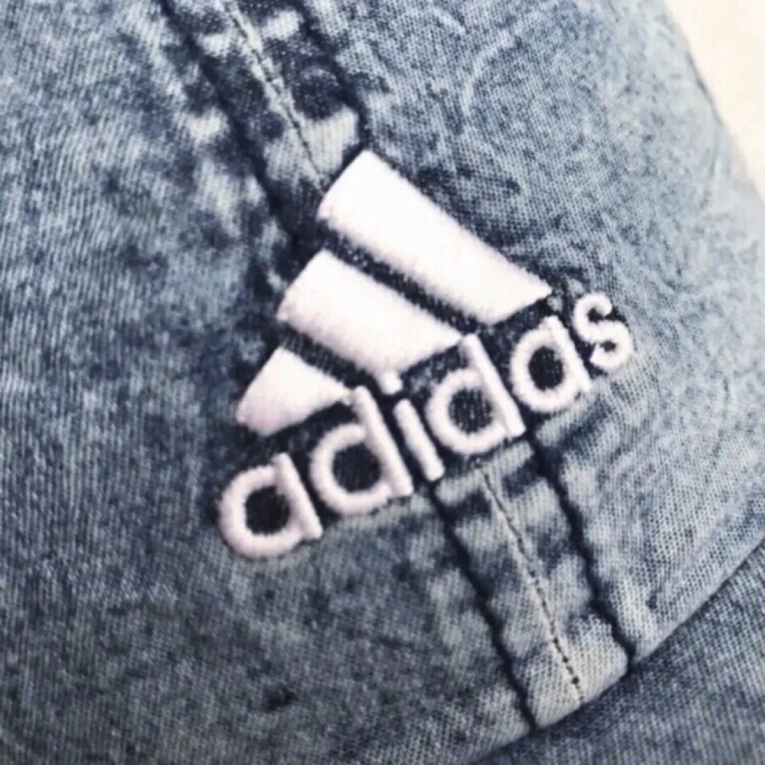 adidas(アディダス)のレア【新品】adidas アディダス キャップ 帽子 USA デニム風 メンズの帽子(キャップ)の商品写真