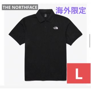 ザノースフェイス(THE NORTH FACE)のTHE NORTHFACE ノースフェイス ポロシャツ ブラック 韓国限定(ポロシャツ)