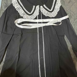 シーイン(SHEIN)の黒　ブラウス(シャツ/ブラウス(長袖/七分))