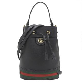 グッチ(Gucci)のグッチ GUCCI オフィディア スモールバケット 2WAYバッグ ハンドバッグ ショルダーバッグ レザー ブラック 719884 美品 新入荷 GU0577(ハンドバッグ)