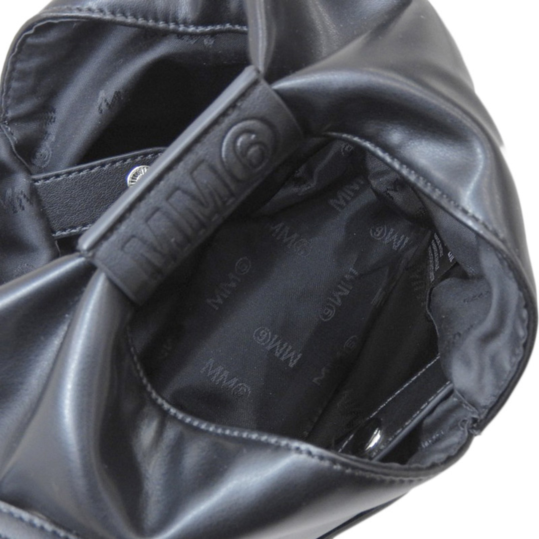 メゾンマルジェラ MAISON MARGIELA MM6 2WAYバッグ ハンドバッグ ショルダーバッグ レザー ブラック 中古 新入荷 OB1833 メゾンマルジェラ MAISON MARGIELA MM6 2WAYバッグ ハンドバッグ ショルダーバッグ レザー ブラック 中古 新入荷 OB1833