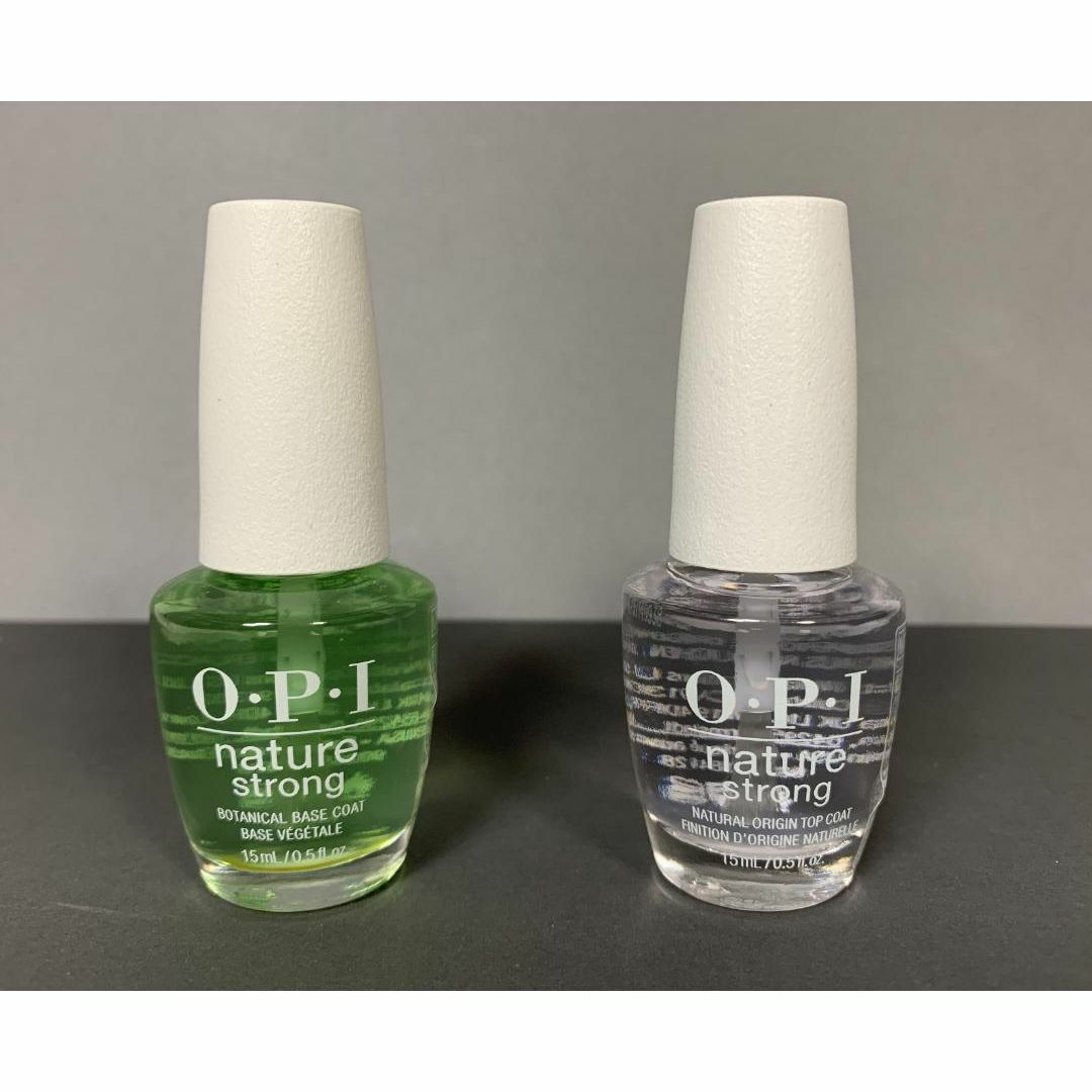 OPI(オーピーアイ)の彡新品　 OPI ネイチャーストリング　ベースコート　トップコート　2本セット コスメ/美容のネイル(ネイルトップコート/ベースコート)の商品写真