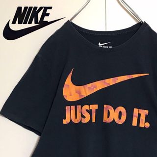 ナイキ(NIKE)の【人気L】ナイキ　JUST DO IT. Tシャツ ネイビー　H944(Tシャツ/カットソー(半袖/袖なし))