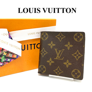 ルイヴィトン(LOUIS VUITTON)のルイヴィトン　ポルトフォイユ　マルコ　モノグラム　二つ折財布　メンズ　レディース(財布)