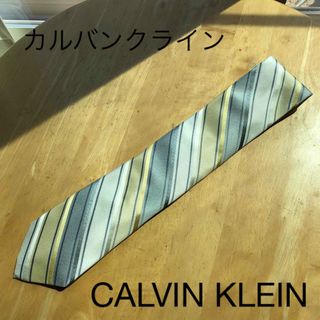 カルバンクライン(Calvin Klein)のカルバンクライン　CALVIN KLEIN イエローストライプ　ネクタイ(ネクタイ)