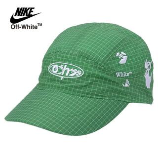 ナイキ(NIKE)のNIKE x OFF-WHITE ナイキ × オフホワイト FLY CAP FQ3278 390 フライ キャップ 帽子 ユニセックス メンズ レディース グリーン 緑 グリーン(キャップ)