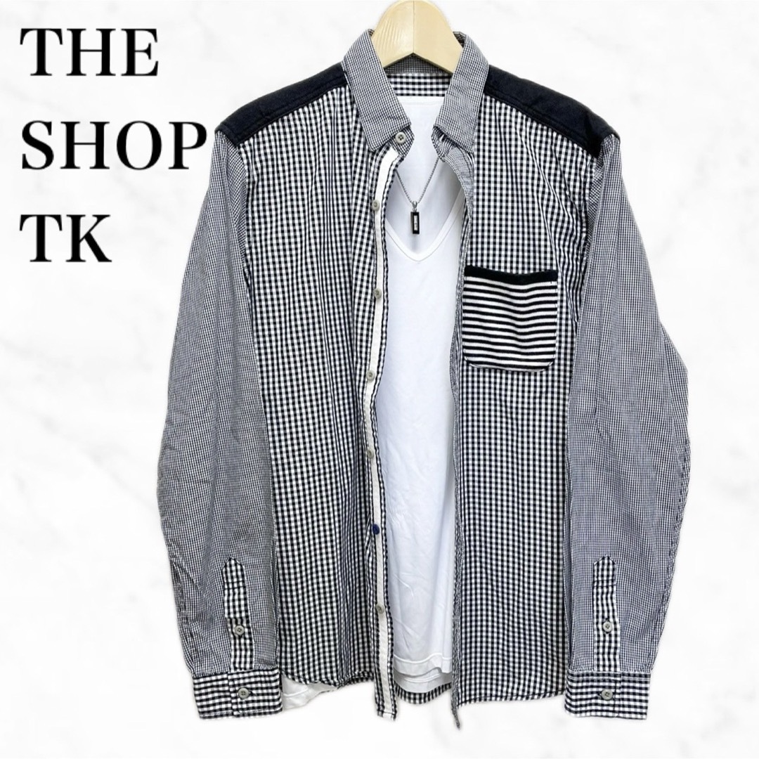 THE SHOP TK(ザショップティーケー)のTHE SHOP TK 長袖シャツ　ギンガムチェックシャツ　トップス メンズのトップス(シャツ)の商品写真