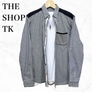 ザショップティーケー(THE SHOP TK)のTHE SHOP TK 長袖シャツ　ギンガムチェックシャツ　トップス(シャツ)