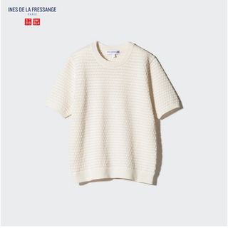 UNIQLO - ユニクロ　イネス　ポインテールクルーネックセーター　30NATURAL　M