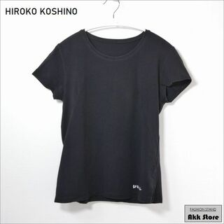 HIROKO KOSHINO - HIROKO KOSHINO レディース トップス 半袖 カットソー 黒