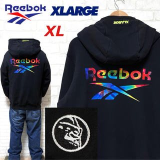 リーボック(Reebok)のReebok × XLARGE リーボック エクストララージ コラボフーディ(パーカー)