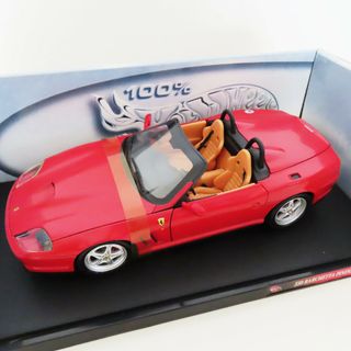 S05 未使用 開封品 Hot Wheels ホットウィール 1/18 Ferrari 550 Barchetta Pininfarina フェラーリ バルケッタ レッド(ミニカー)