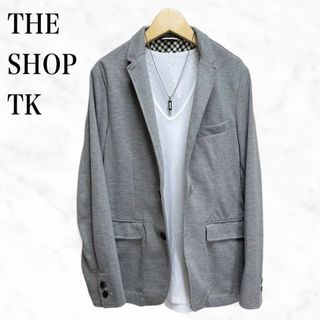 THE SHOP TK - THE SHOP TK テーラードジャケット　グレー　シンプル