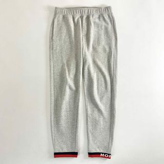 モンクレール(MONCLER)の66e20 MONCLER モンクレール PANTALONE パンタローネ E10918704600 スウェットパンツ イージーパンツ ボトムス Mサイズ グレー コットン(デニム/ジーンズ)