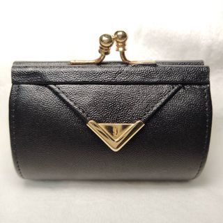 イヴサンローラン(Yves Saint Laurent)のイヴ　サンローラン がま口 コインケース　ブラック　ゴールド金具(コインケース)