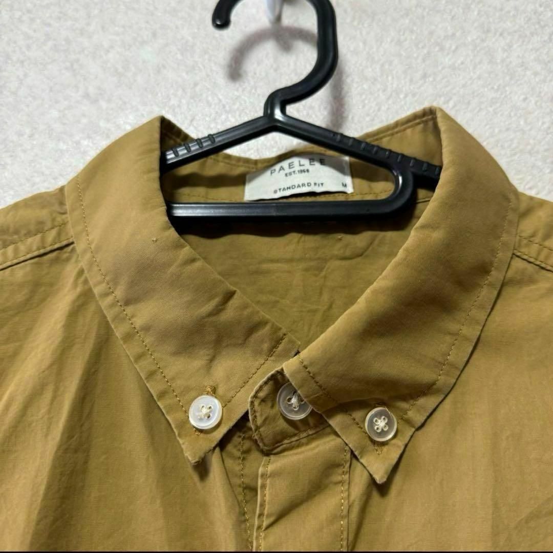 【希少 大人気】PAELEE 長袖シャツ BDシャツ カジュアルシャツ 無地 メンズのトップス(シャツ)の商品写真