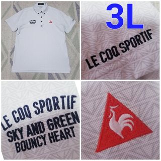 ルコックスポルティフ(le coq sportif)のルコックゴルフホワイトダウンポロシャツ　3L(ウエア)