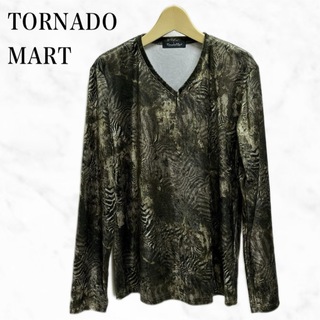 トルネードマート(TORNADO MART)のTORNADO MART ロンT ＶネックTシャツ　日本製　ロングTシャツ(Tシャツ/カットソー(七分/長袖))