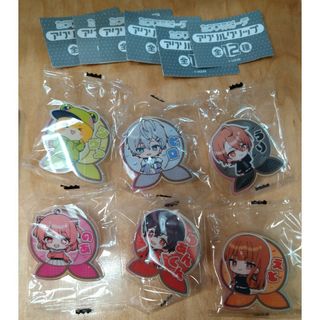 ブシロード(BUSHIROAD)のガチャガチャ　カラフルピーチ　アクリルクリップ　6種セット(キャラクターグッズ)