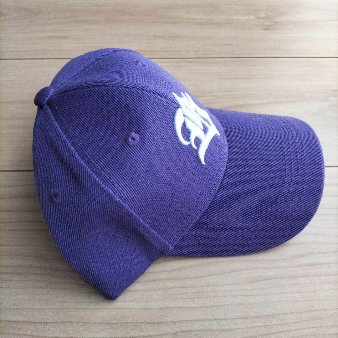 キャップ 帽子 ベースボール ユニセックス パープル 刺繍 調節可能 通気性 メンズの帽子(キャップ)の商品写真