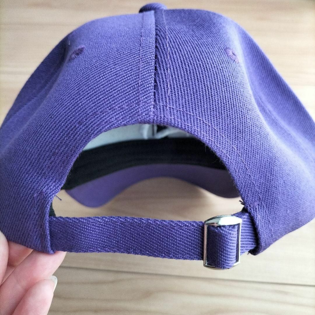キャップ 帽子 ベースボール ユニセックス パープル 刺繍 調節可能 通気性 メンズの帽子(キャップ)の商品写真