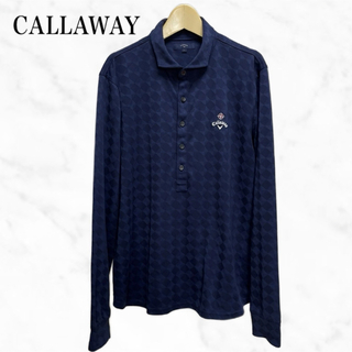 Callaway - callaway 長袖ポロシャツ　紺色　ネイビー系　ゴルフウェア　トップス