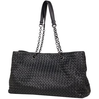 Bottega Veneta - ボッテガヴェネタ イントレチャート チェーン トートバッグ レディース 【中古】