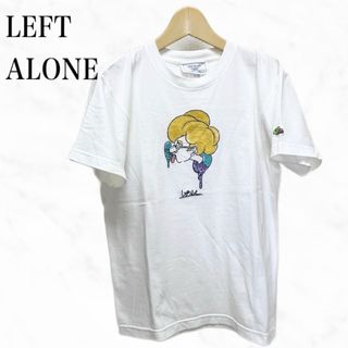 LEFT ALONE レフトアローン　半袖Tシャツ　半袖カットソー　白Tシャツ(Tシャツ/カットソー(半袖/袖なし))