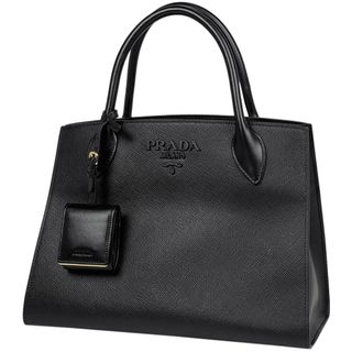 プラダ(PRADA)のプラダ モノクローム ハンドバッグ レディース 【中古】(ハンドバッグ)