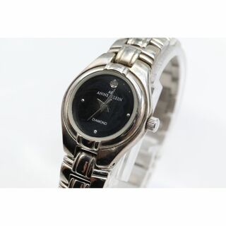 ANNE KLEIN - 【W145-18】動作品 電池交換済 アンクライン ダイヤモンド 腕時計